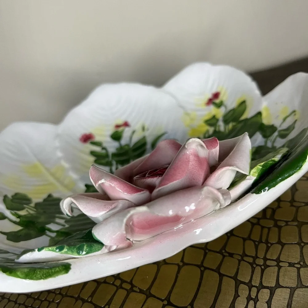 Majolica‎ Vintage Plate Trinket